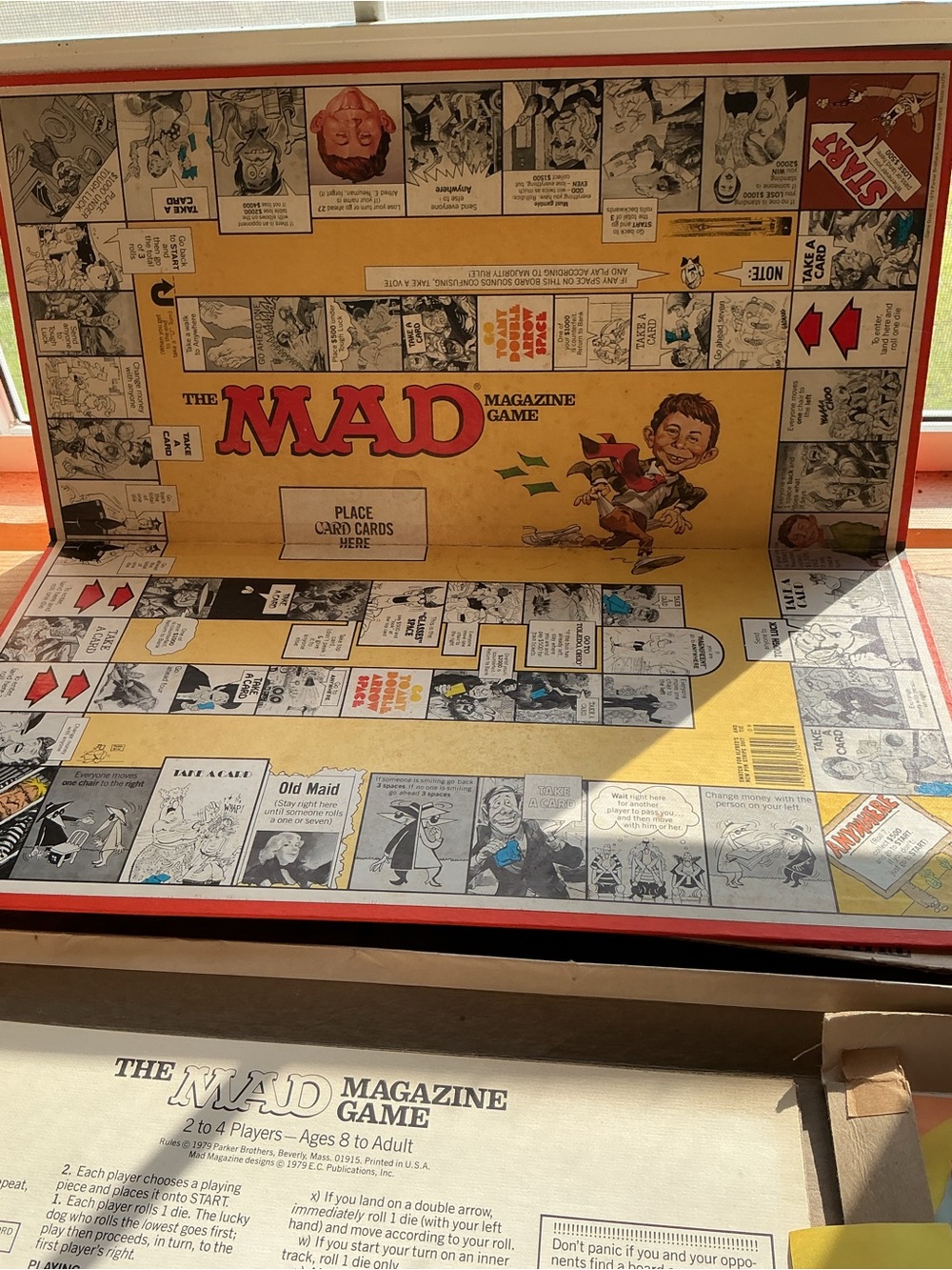 MAD Magazine Board Game - Vintage decor eclectic retro Game Board decoration